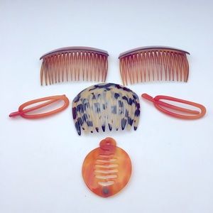 Vintage Hair Accessories  Hair Combs Etc…Made in France and Denmark